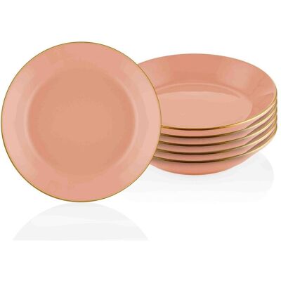Hermia Christoph, Assiettes, Rose - Publicité Hermia Christoph, Assiettes, Rose - Publicité