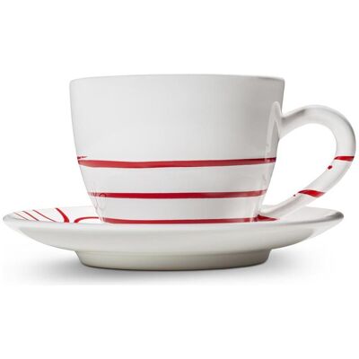 Gmundner Keramik Pur Flammé Rouge, Tasse à thé Maxima avec soucoupe, Tasse, Rouge - Publicité Gmundner Keramik Pur Flammé Rouge, Tasse à thé Maxima avec soucoupe, Tasse, Rouge - Publicité
