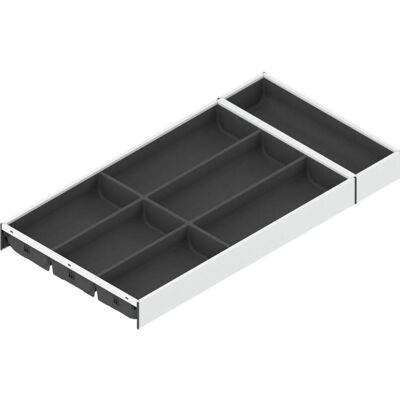 Blum Ambia-Line Range-couverts 574x300x50, acier blanc soie orion gris mat, Range-couverts, Blanc - Publicité Blum Ambia-Line Range-couverts 574x300x50, acier blanc soie orion gris mat, Range-couverts, Blanc - Publicité