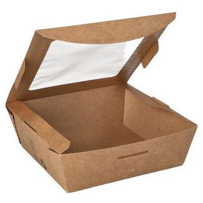 Papstar 87251 Récipient alimentaire jetable Carton, polylactide (PLA), Contenant à usage unique, Marron - Publicité Papstar 87251 Récipient alimentaire jetable Carton, polylactide (PLA), Contenant à usage unique, Marron - Publicité
