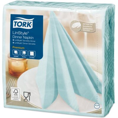 Tork, Serviettes de table, 478880 Papierserviette Aqua-Farbe (e) (50 pcs, 39 x 39 cm) - Publicité Tork, Serviettes de table, 478880 Papierserviette Aqua-Farbe (e) (50 pcs, 39 x 39 cm) - Publicité