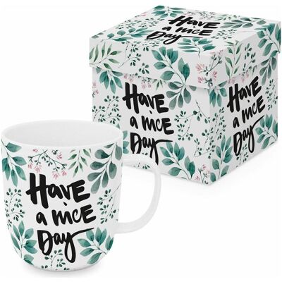 NoName Porzellantasse Have a Nice Day 350ml, Tasse, Multicolore - Publicité NoName Porzellantasse Have a Nice Day 350ml, Tasse, Multicolore - Publicité