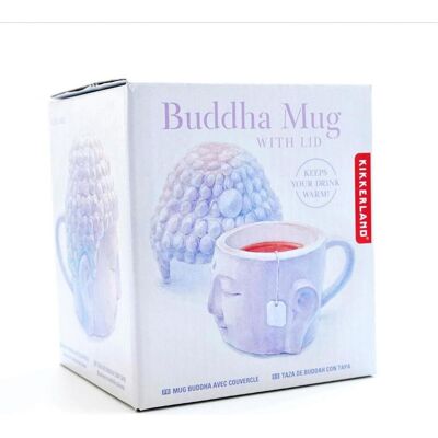 Kikkerland Bouddha Mug, Tasse, Blanc - Publicité Kikkerland Bouddha Mug, Tasse, Blanc - Publicité