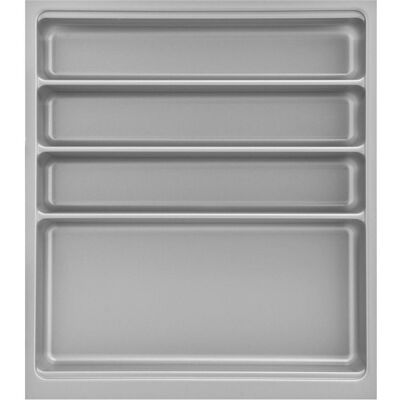 Agoform Range-couverts Scoop II 474x416x59mm, Range-couverts plastique argenté, Range-couverts, Argent - Publicité Agoform Range-couverts Scoop II 474x416x59mm, Range-couverts plastique argenté, Range-couverts, Argent - Publicité