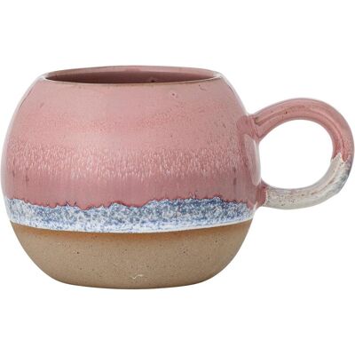 Bloomingville - Paula Mug - Rose - Stoneware, Tasse, Rose - Publicité Bloomingville - Paula Mug - Rose - Stoneware, Tasse, Rose - Publicité