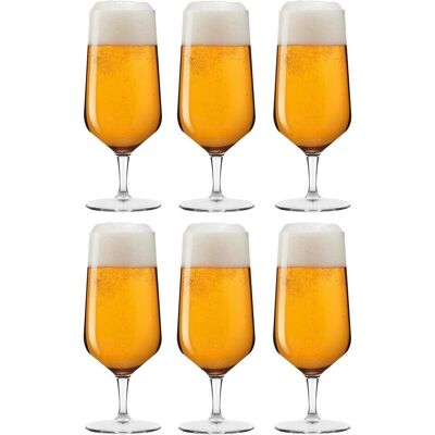 6x Leonardo, Verres à bière, verre à bière Puccini 330 ml, 6 pièces, transparent (0.33 l, 6x) - Publicité 6x Leonardo, Verres à bière, verre à bière Puccini 330 ml, 6 pièces, transparent (0.33 l, 6x) - Publicité