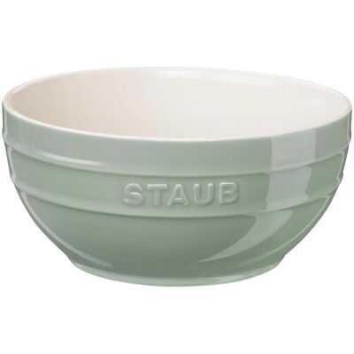 Staub Keramik Schüssel, Eucalyptus rund 24cm, Saladier + bol, Vert - Publicité Staub Keramik Schüssel, Eucalyptus rund 24cm, Saladier + bol, Vert - Publicité