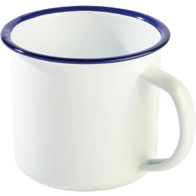 APS Gobelet à anse "ENAMELWARE" (céramique), Tasse, Blanc, Bleu - Publicité APS Gobelet à anse "ENAMELWARE" (céramique), Tasse, Blanc, Bleu - Publicité