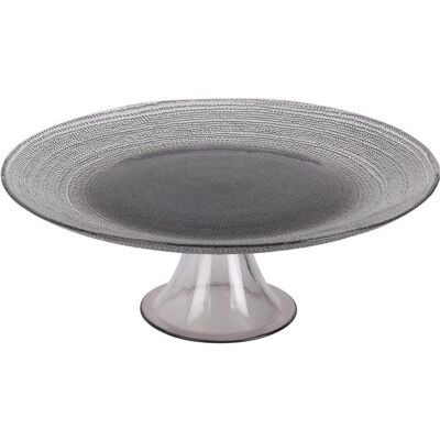 Koopman, Vaisselle de service, Patera szklana na nóżce na ciasto elegancka czarna 28 cm - Publicité Koopman, Vaisselle de service, Patera szklana na nóżce na ciasto elegancka czarna 28 cm - Publicité