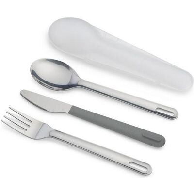 Joseph Joseph Reisebesteck-Set, grau, DUO, Couverts, Gris - Publicité Joseph Joseph Reisebesteck-Set, grau, DUO, Couverts, Gris - Publicité