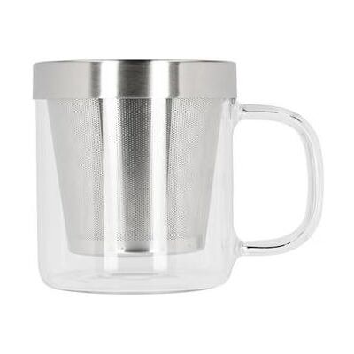 Paper & Tea Brewing Mug Regular, Tasse, Transparent, Argent - Publicité Paper & Tea Brewing Mug Regular, Tasse, Transparent, Argent - Publicité