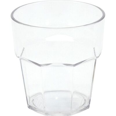Excellent Houseware Trinkglas aus Kunststoff, 275 ml, Verres, Transparent - Publicité Excellent Houseware Trinkglas aus Kunststoff, 275 ml, Verres, Transparent - Publicité