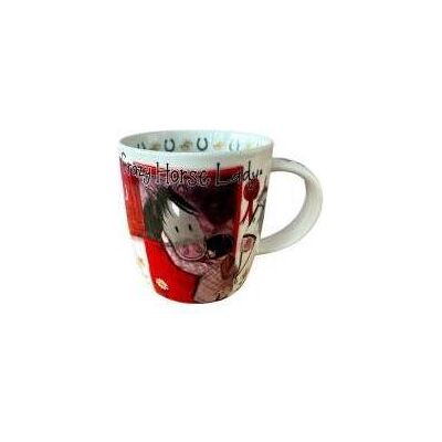Alex Clark Art M106 Koniara Crazy Horse Lady Becher, Tasse - Publicité Alex Clark Art M106 Koniara Crazy Horse Lady Becher, Tasse - Publicité