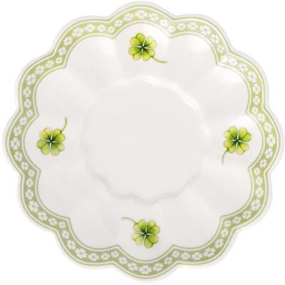 Villeroy & Boch Easter Delight Eierbecher-Unterteller 10cm, Coquetier, Blanc, Vert - Publicité Villeroy & Boch Easter Delight Eierbecher-Unterteller 10cm, Coquetier, Blanc, Vert - Publicité