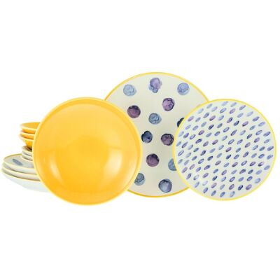 CREATABLE Maisie Bunt, Tellerset 12-tlg - Ensemble de vaisselle - Publicité CREATABLE Maisie Bunt, Tellerset 12-tlg - Ensemble de vaisselle - Publicité