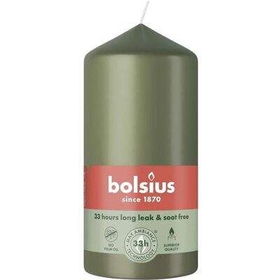 Bolsius, Bougie, Bougie ronde 120/58 Fresh Olive (1 pcs) - Publicité Bolsius, Bougie, Bougie ronde 120/58 Fresh Olive (1 pcs) - Publicité
