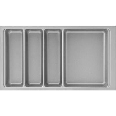Agoform Range-couverts Scoop II 474x266x59mm, porte-couverts plastique argenté, Range-couverts, Argent - Publicité Agoform Range-couverts Scoop II 474x266x59mm, porte-couverts plastique argenté, Range-couverts, Argent - Publicité