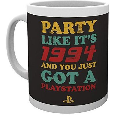 GB Eye Tazza Playstation Party - Subli, Tasse, Noir - Publicité GB Eye Tazza Playstation Party - Subli, Tasse, Noir - Publicité