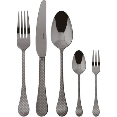 Rosenthal Couverts 30pcs.Vh. Taormina Acier inoxydable/PVD 2Black, Couverts, Noir - Publicité Rosenthal Couverts 30pcs.Vh. Taormina Acier inoxydable/PVD 2Black, Couverts, Noir - Publicité
