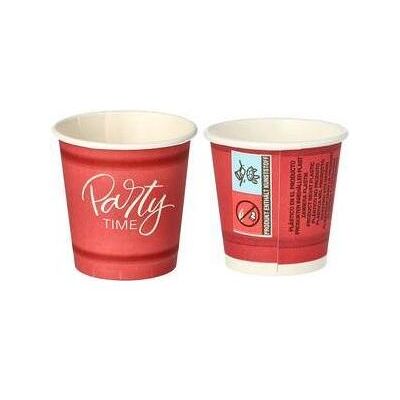 Papstar Gobelet en carton 'pure' Party Time - Publicité Papstar Gobelet en carton 'pure' Party Time - Publicité