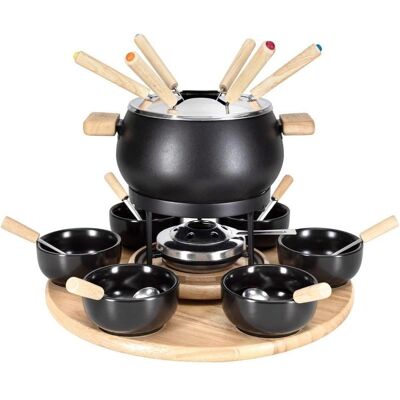 Nouvel Fondue-Set Mila 21tlg schwarz, Set à fondue, Noir - Publicité Nouvel Fondue-Set Mila 21tlg schwarz, Set à fondue, Noir - Publicité