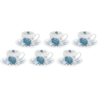 ROSE&TULIPANI ONIRIA Ensemble de 6 Tasses à Café avec Soucoupes - Tasses à Café - Publicité ROSE&TULIPANI ONIRIA Ensemble de 6 Tasses à Café avec Soucoupes - Tasses à Café - Publicité