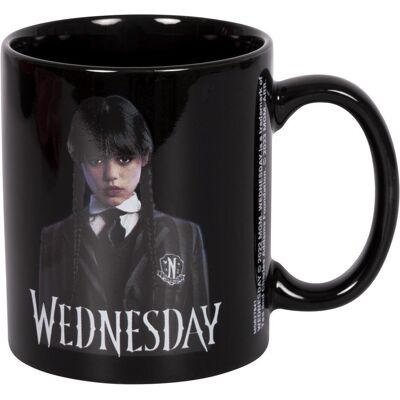 Pyramid MERCREDI - Black Mug - 315 ml - Amitié, Tasse, Noir - Publicité Pyramid MERCREDI - Black Mug - 315 ml - Amitié, Tasse, Noir - Publicité