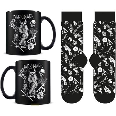Pyramid Harry Potter Ensemble tasse et chaussettes Dark Art, Tasse, Multicolore - Publicité Pyramid Harry Potter Ensemble tasse et chaussettes Dark Art, Tasse, Multicolore - Publicité