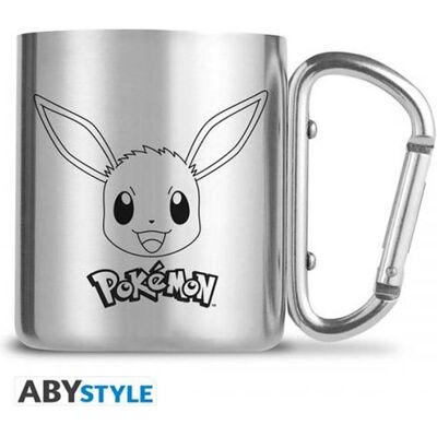 GB Eye Pokemon Tazza 235ml Carabiner: Eevee, Tasse, Argent - Publicité GB Eye Pokemon Tazza 235ml Carabiner: Eevee, Tasse, Argent - Publicité
