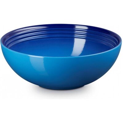 Le Creuset Saladier 24 cm Azure, Saladier + bol, Bleu - Publicité Le Creuset Saladier 24 cm Azure, Saladier + bol, Bleu - Publicité