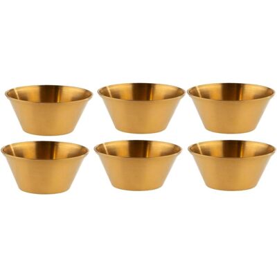 Ensemble de coupelles pour dips APS - Inox - Aspect or antique - Publicité Ensemble de coupelles pour dips APS - Inox - Aspect or antique - Publicité