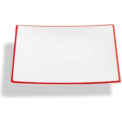 Gmundner Keramik Bord rouge rubis, Assiette à dessert Trend (20x20cm), Assiettes - Publicité Gmundner Keramik Bord rouge rubis, Assiette à dessert Trend (20x20cm), Assiettes - Publicité