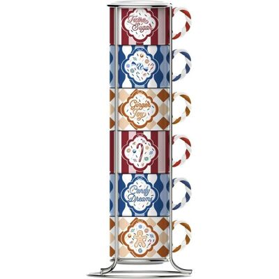 Bialetti Lot de tasses à expresso Candyland, Tasse, Multicolore - Publicité Bialetti Lot de tasses à expresso Candyland, Tasse, Multicolore - Publicité