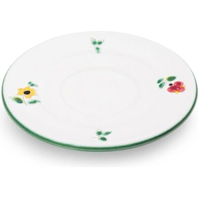 Gmundner Keramik Sous-assiette Espresso (Ø 11cm), Tasse, Bleu, Rouge, Multicolore, Jaune - Publicité Gmundner Keramik Sous-assiette Espresso (Ø 11cm), Tasse, Bleu, Rouge, Multicolore, Jaune - Publicité