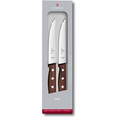 Victorinox Wood Set de couteaux à steak, 2 pièces, Couverts, Marron - Publicité Victorinox Wood Set de couteaux à steak, 2 pièces, Couverts, Marron - Publicité