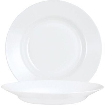 Arcoroc Everyday Uni Assiette creuse, Assiettes, Blanc - Publicité Arcoroc Everyday Uni Assiette creuse, Assiettes, Blanc - Publicité
