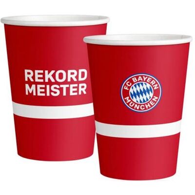 Magni, Vaisselle de pique-nique, Gobelet en carton 500ml 6 pièces FC Bayern Munich (6x) - Publicité Magni, Vaisselle de pique-nique, Gobelet en carton 500ml 6 pièces FC Bayern Munich (6x) - Publicité