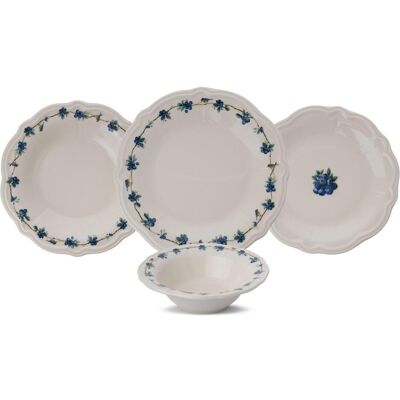 Hermia, Set de vaisselle, Blueberry Dinner Set 24 Pieces (24 pcs) - Publicité Hermia, Set de vaisselle, Blueberry Dinner Set 24 Pieces (24 pcs) - Publicité