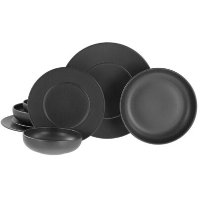 CreaTable Unico, Assiettes, Noir - Publicité CreaTable Unico, Assiettes, Noir - Publicité