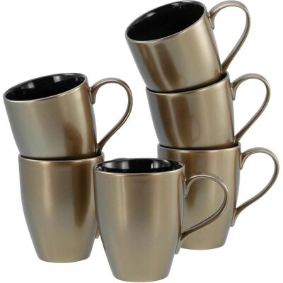 CreaTable Golden Days, Tasse, Noir, Or - Publicité CreaTable Golden Days, Tasse, Noir, Or - Publicité