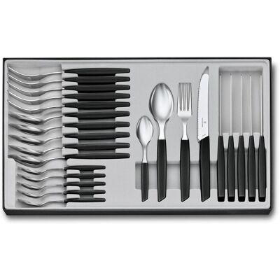 Victorinox Set de couverts Swiss Modern, Couverts, Noir - Publicité Victorinox Set de couverts Swiss Modern, Couverts, Noir - Publicité