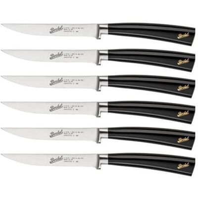 Berkel Elegance Glossy Black Steak Set 6-tlg., Couverts, Argent, Noir - Publicité Berkel Elegance Glossy Black Steak Set 6-tlg., Couverts, Argent, Noir - Publicité