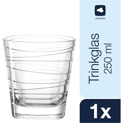 6x Leonardo Gobelet à whisky Vario Struttura 250 ml 9cm clair, Verres à cocktail, Transparent - Publicité 6x Leonardo Gobelet à whisky Vario Struttura 250 ml 9cm clair, Verres à cocktail, Transparent - Publicité