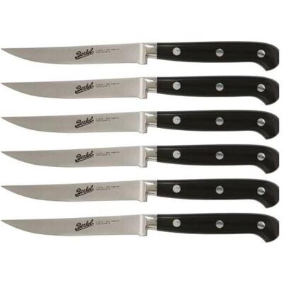 Berkel Adhoc Glossy Black Steak Set 6-tlg., Couverts, Noir, Argent - Publicité Berkel Adhoc Glossy Black Steak Set 6-tlg., Couverts, Noir, Argent - Publicité