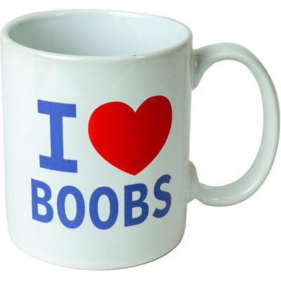 Spencer & Fleetwood Mug I love boobs, Tasse, Transparent - Publicité Spencer & Fleetwood Mug I love boobs, Tasse, Transparent - Publicité