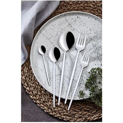 Hermia Mokk Cutlery Set, Couverts, Argent - Publicité Hermia Mokk Cutlery Set, Couverts, Argent - Publicité
