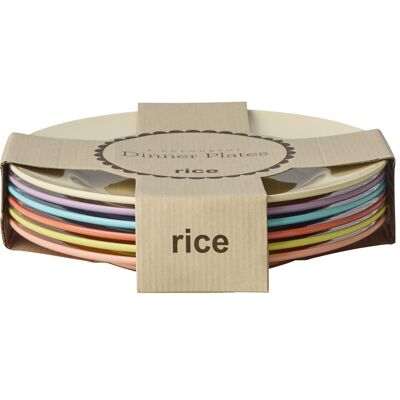 Rice Melamine Round Dinner Plates, Assiettes, Multicolore - Publicité Rice Melamine Round Dinner Plates, Assiettes, Multicolore - Publicité