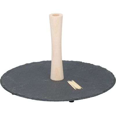 Alpina Garden, Vaisselle de service, Cutting board Alpina Alpina - Set snack 30 cm (plateau et bâtons) - Publicité Alpina Garden, Vaisselle de service, Cutting board Alpina Alpina - Set snack 30 cm (plateau et bâtons) - Publicité