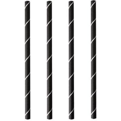 Papstar Paille en papier "pure", 150 mm, noir/blanc en papier, longueur : 150 mm, diamètre : 7 mm, à, Pailles, Noir - Publicité Papstar Paille en papier "pure", 150 mm, noir/blanc en papier, longueur : 150 mm, diamètre : 7 mm, à, Pailles, Noir - Publicité