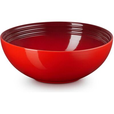 Le Creuset Cerise Récipient en céramique 24cm - Salades, pâtes, desserts - Publicité Le Creuset Cerise Récipient en céramique 24cm - Salades, pâtes, desserts - Publicité